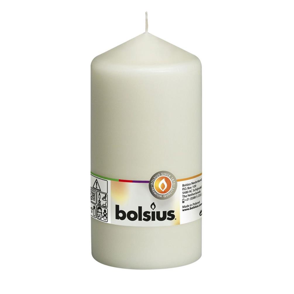 Bolsius Ivory Pillar Candle 25cm x 8cm £8.54